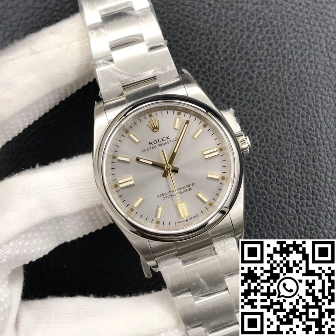 Rolex Oyster Perpetual M126000-0001 36MM EW Factory Silver Dial BestValue 1303