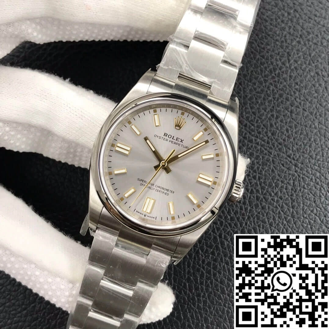Rolex Oyster Perpetual M126000-0001 36MM EW Factory Silver Dial BestValue 1303