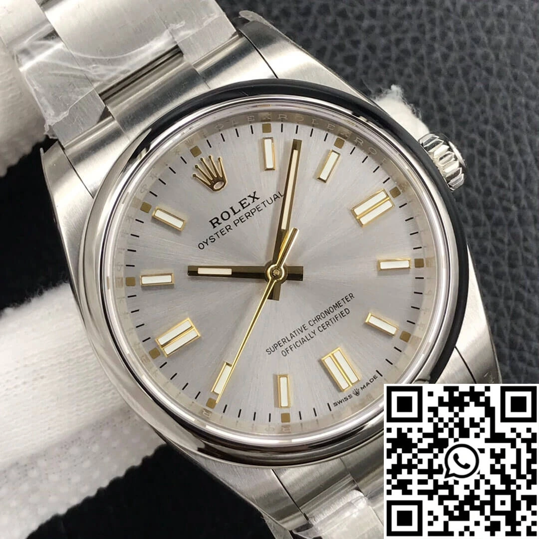 Rolex Oyster Perpetual M126000-0001 36MM EW Factory Silver Dial BestValue 1303