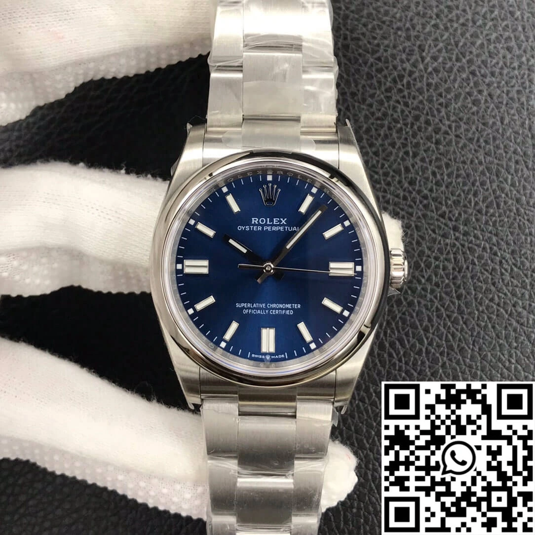 Rolex Oyster Perpetual M126000-0003 36MM EW Factory Blue Dial Stylish 1307