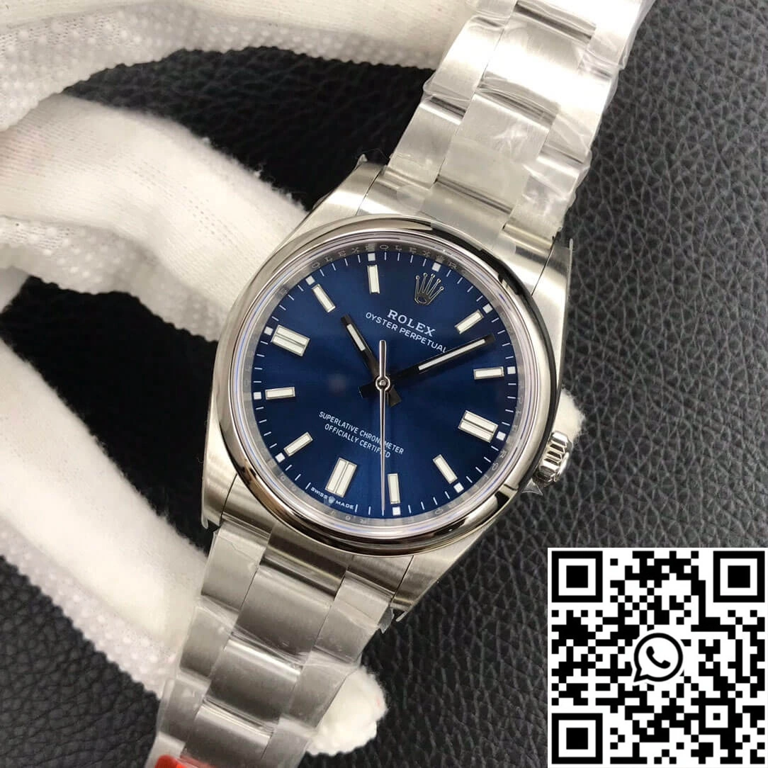 Rolex Oyster Perpetual M126000-0003 36MM EW Factory Blue Dial Stylish 1307