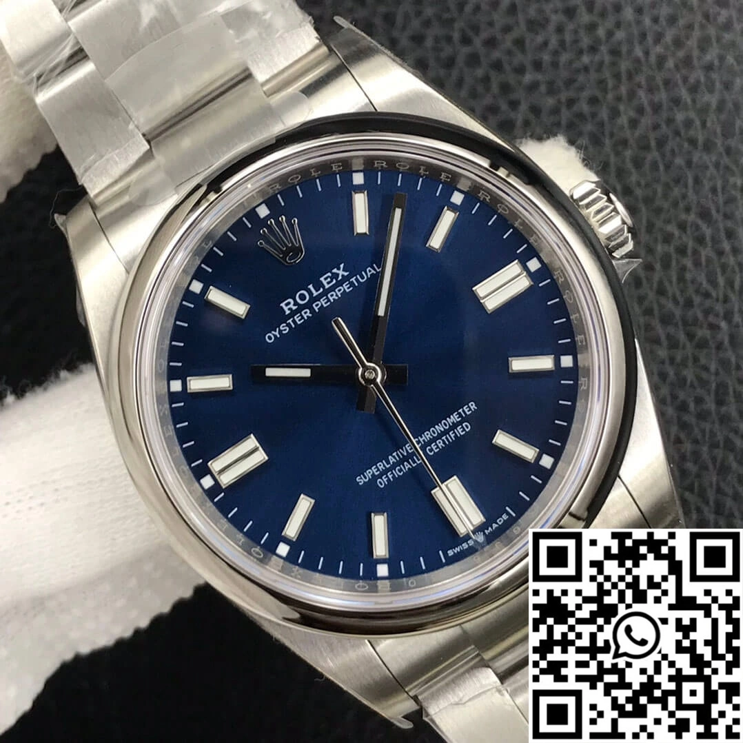 Rolex Oyster Perpetual M126000-0003 36MM EW Factory Blue Dial Stylish 1307