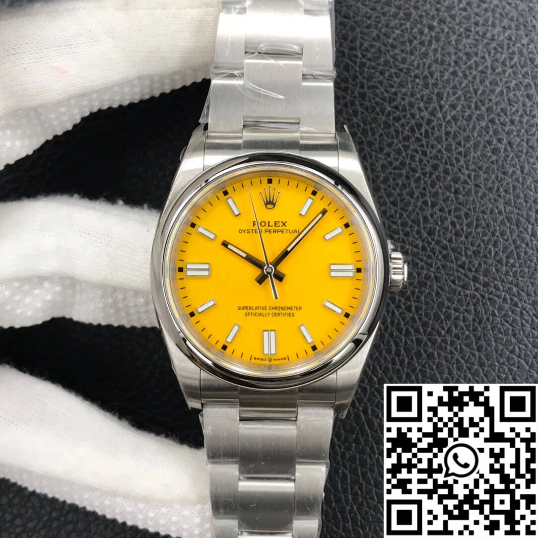 Rolex Oyster Perpetual M126000-0004 36MM EW Factory Yellow Dial Youthful 1305