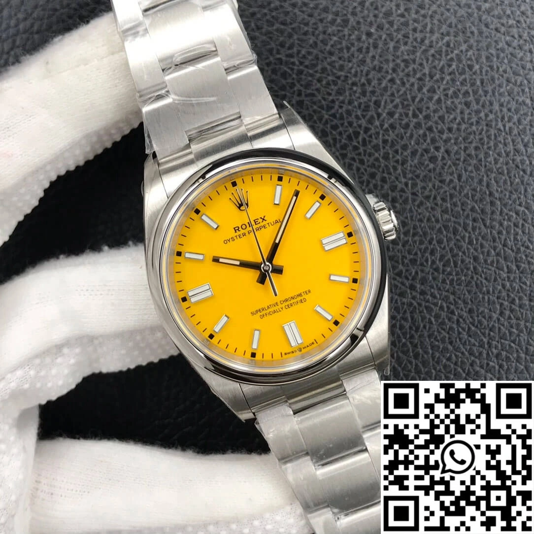Rolex Oyster Perpetual M126000-0004 36MM EW Factory Yellow Dial Youthful 1305