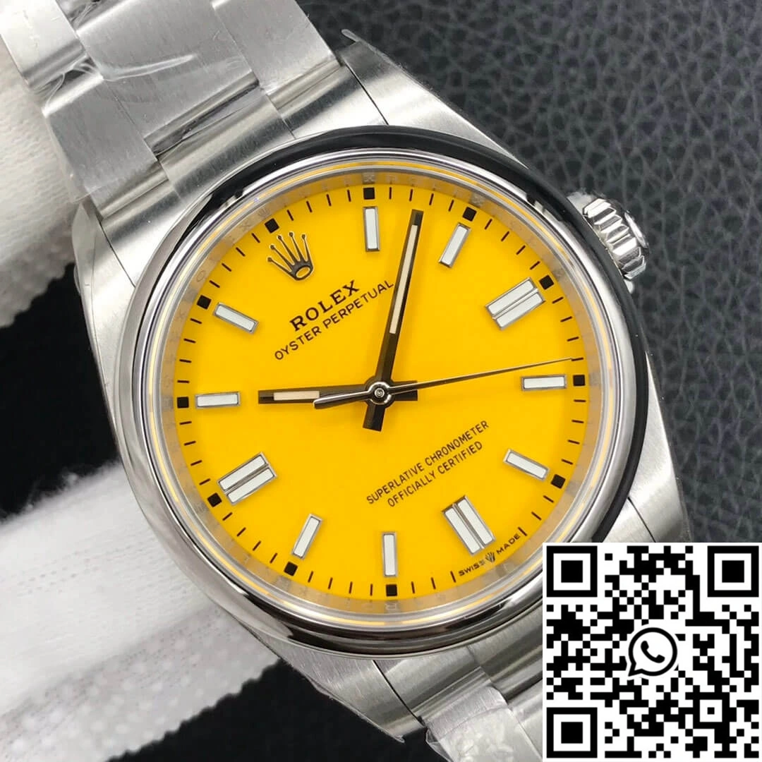 Rolex Oyster Perpetual M126000-0004 36MM EW Factory Yellow Dial Youthful 1305