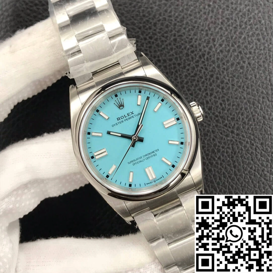 WrinkleFree Rolex Oyster Perpetual M126000-0006 36MM EW Factory Turquoise Blue Dial 1314