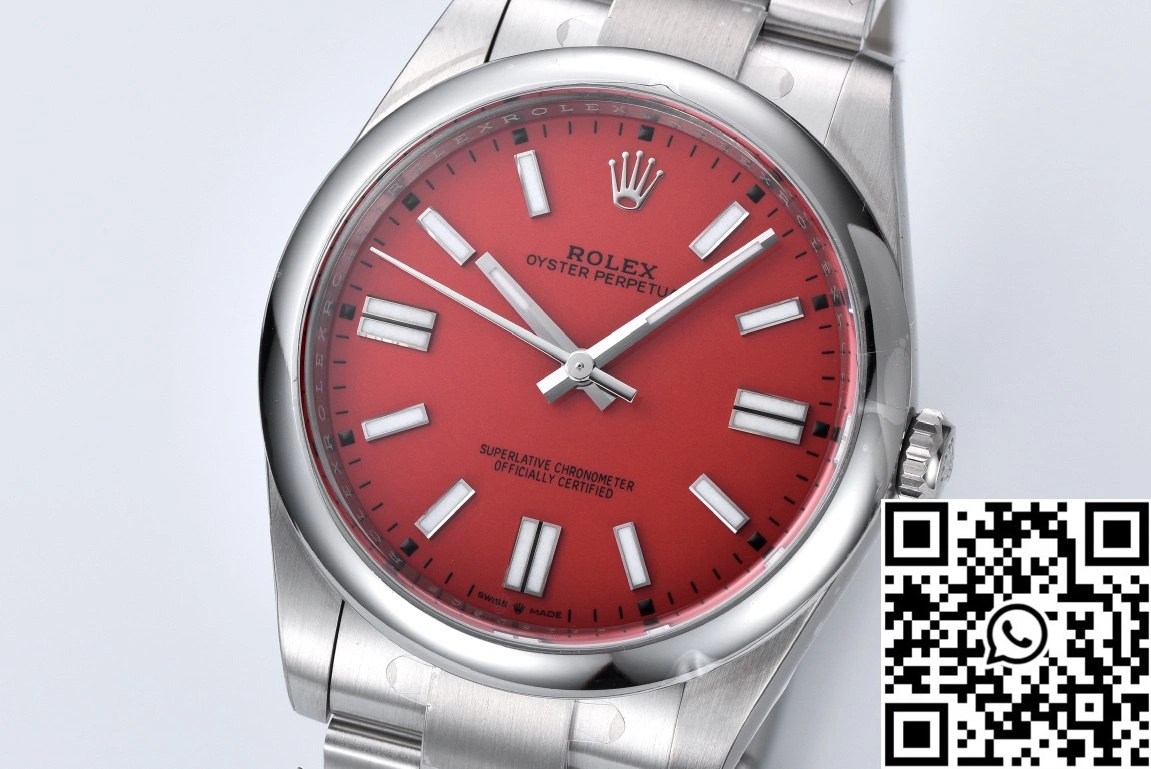 Durable Rolex Oyster Perpetual M126000-0007 41MM Clean Factory Red Dial 1292