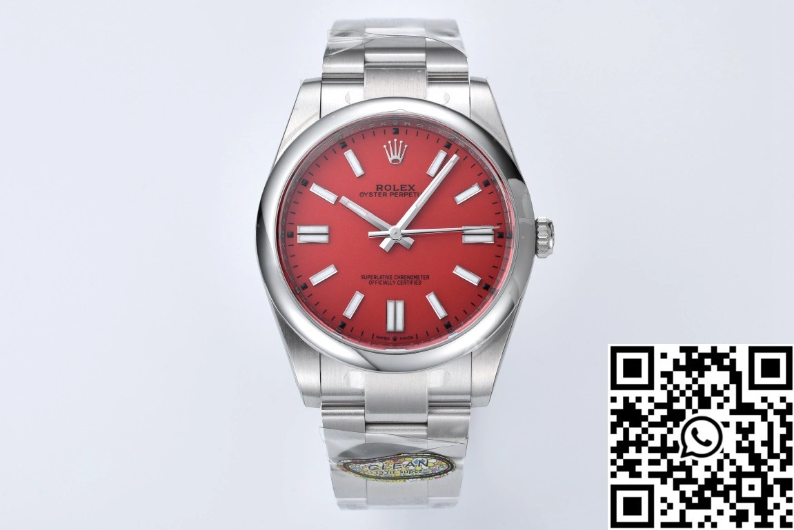 Durable Rolex Oyster Perpetual M126000-0007 41MM Clean Factory Red Dial 1292