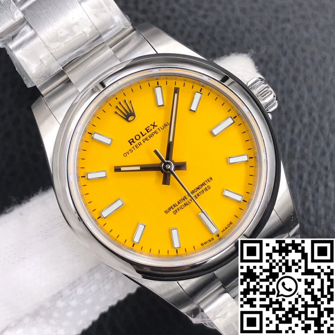 Rolex Oyster Perpetual M277200-0005 31MM EW Factory Yellow Dial Breathable 1304