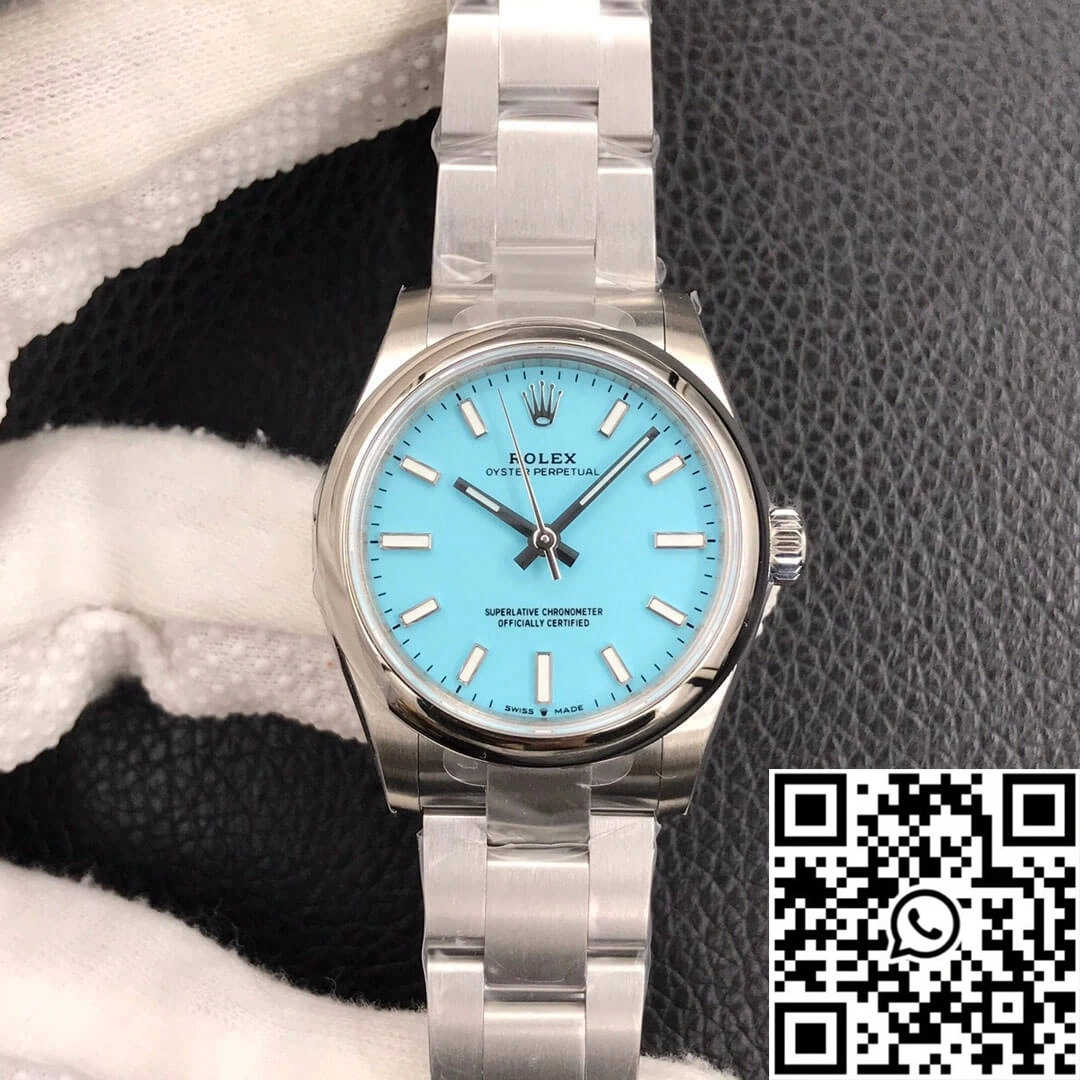 Durable Rolex Oyster Perpetual M277200-0007 31MM EW Factory Turquoise Blue Dial 1291