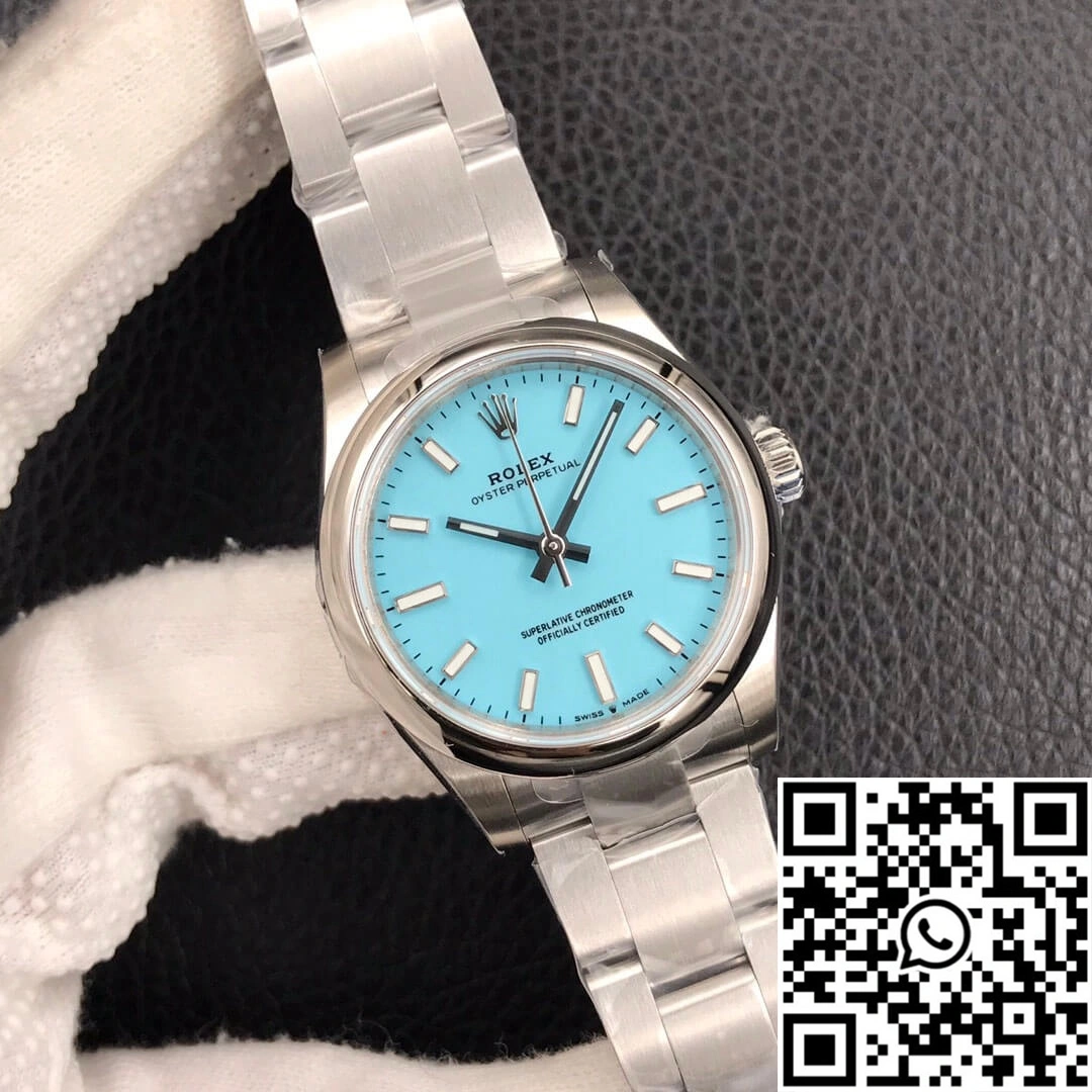 Durable Rolex Oyster Perpetual M277200-0007 31MM EW Factory Turquoise Blue Dial 1291