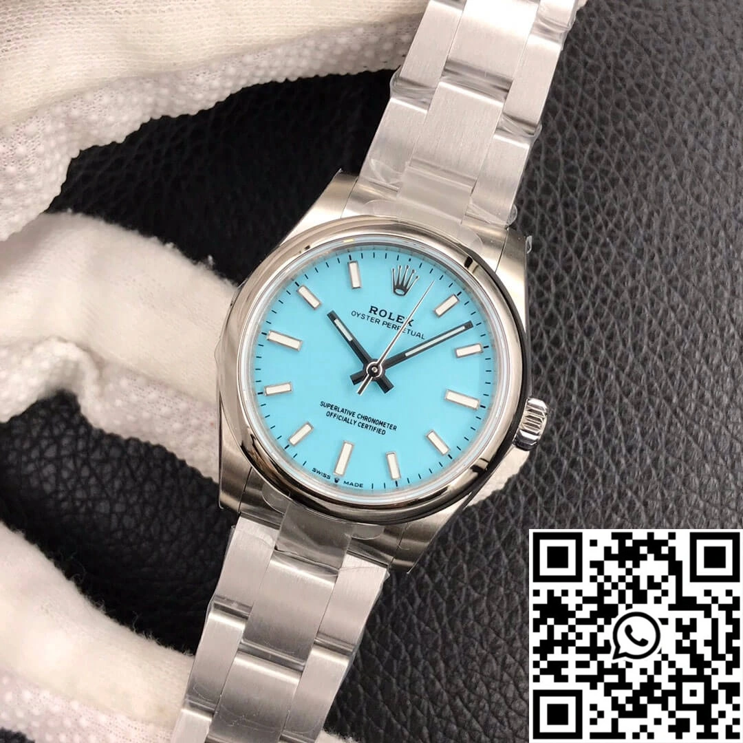 Durable Rolex Oyster Perpetual M277200-0007 31MM EW Factory Turquoise Blue Dial 1291