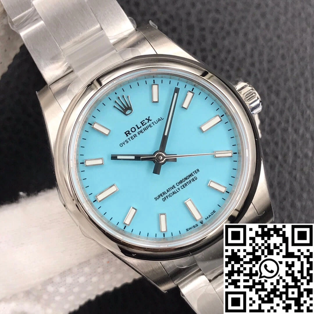 Durable Rolex Oyster Perpetual M277200-0007 31MM EW Factory Turquoise Blue Dial 1291