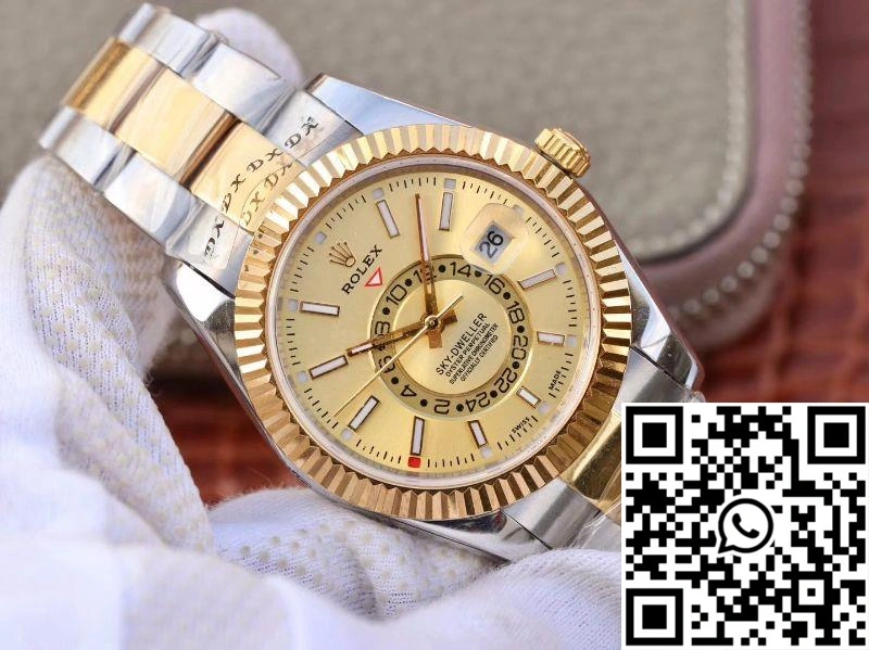 Rolex SKY-DWELLER 326938-72418 Gold Dial Versatile 1322