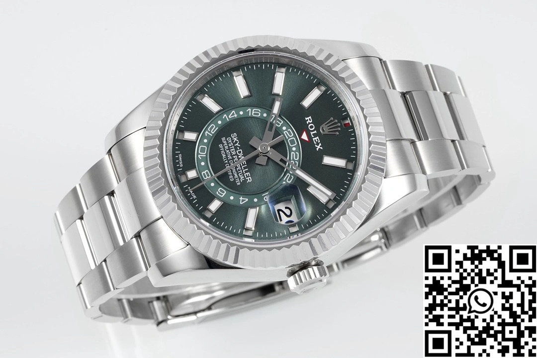 FlexibleFit Rolex SKY DWELLER ZF Factory M336934-0001 Green Dial 1323