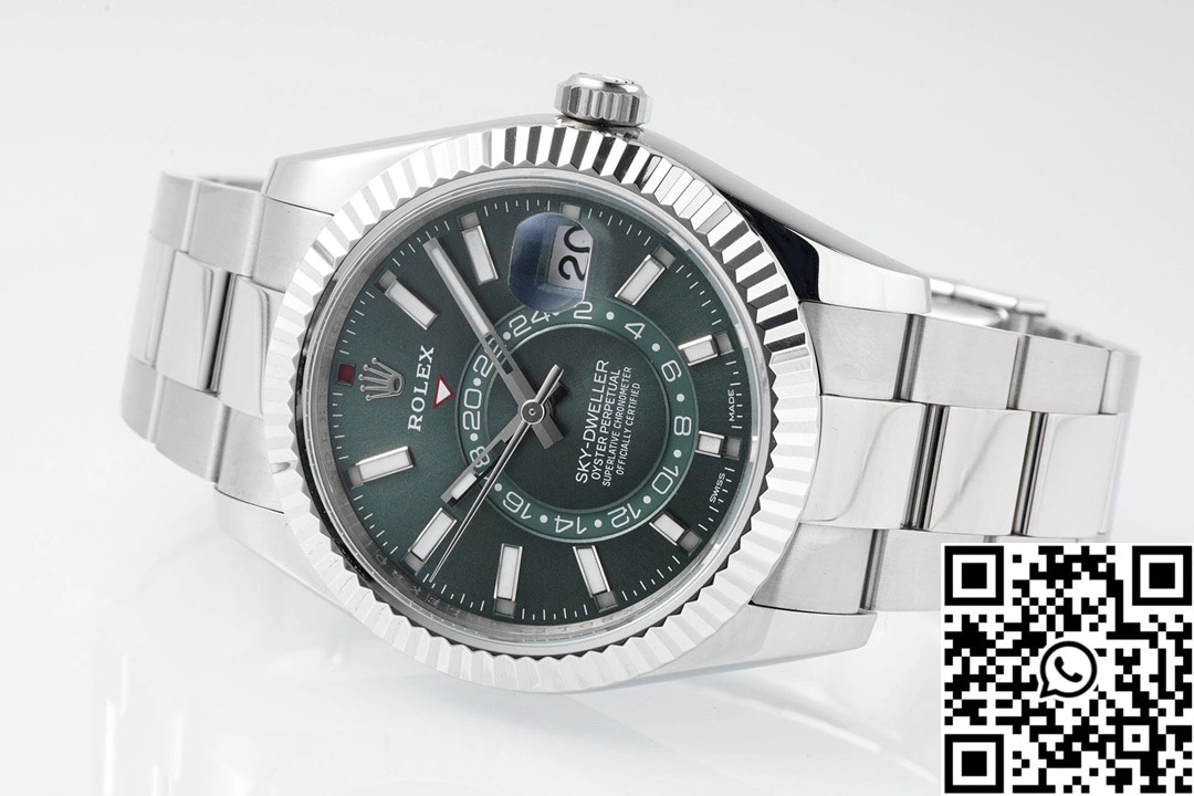 FlexibleFit Rolex SKY DWELLER ZF Factory M336934-0001 Green Dial 1323