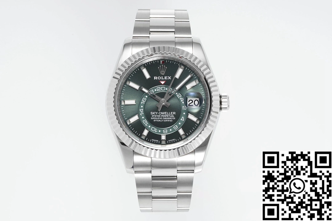 FlexibleFit Rolex SKY DWELLER ZF Factory M336934-0001 Green Dial 1323
