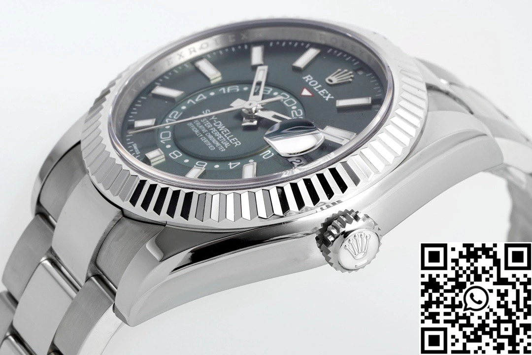 FlexibleFit Rolex SKY DWELLER ZF Factory M336934-0001 Green Dial 1323