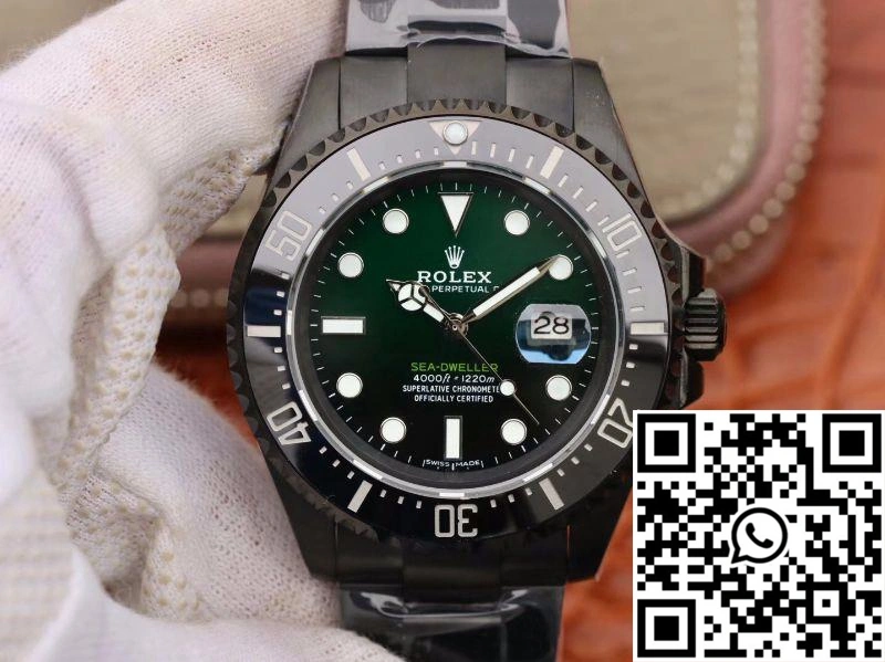Rolex Sea-Dweller Deepsea 11666001 V2 Green Gradual Black Dial Bold 1196