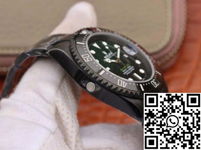 Rolex Sea-Dweller Deepsea 11666001 V2 Green Gradual Black Dial Bold 1196