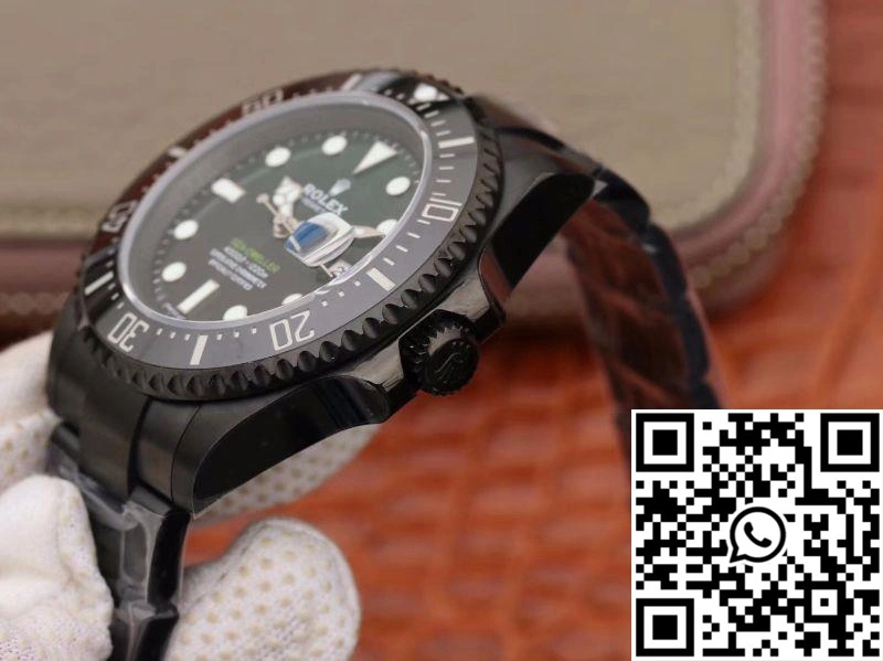 Rolex Sea-Dweller Deepsea 11666001 V2 Green Gradual Black Dial Bold 1196