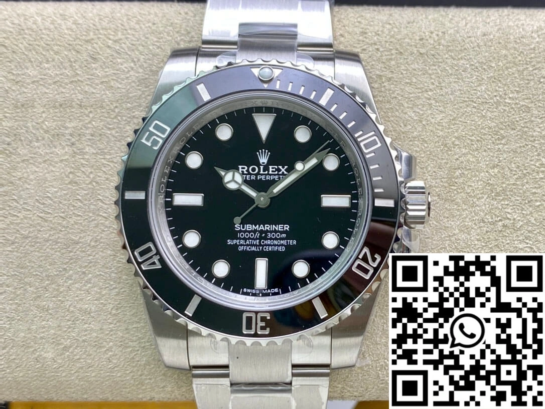Sporty Rolex Submariner 114060-97200 VS Factory Black Dial 1238