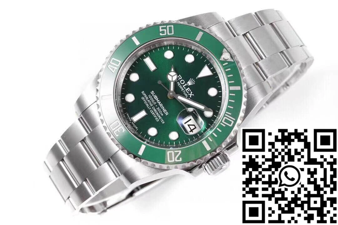 Rolex Submariner 116610LV-97200 ZF Factory Green Dial Stainless Steel Strap Flexible 1231