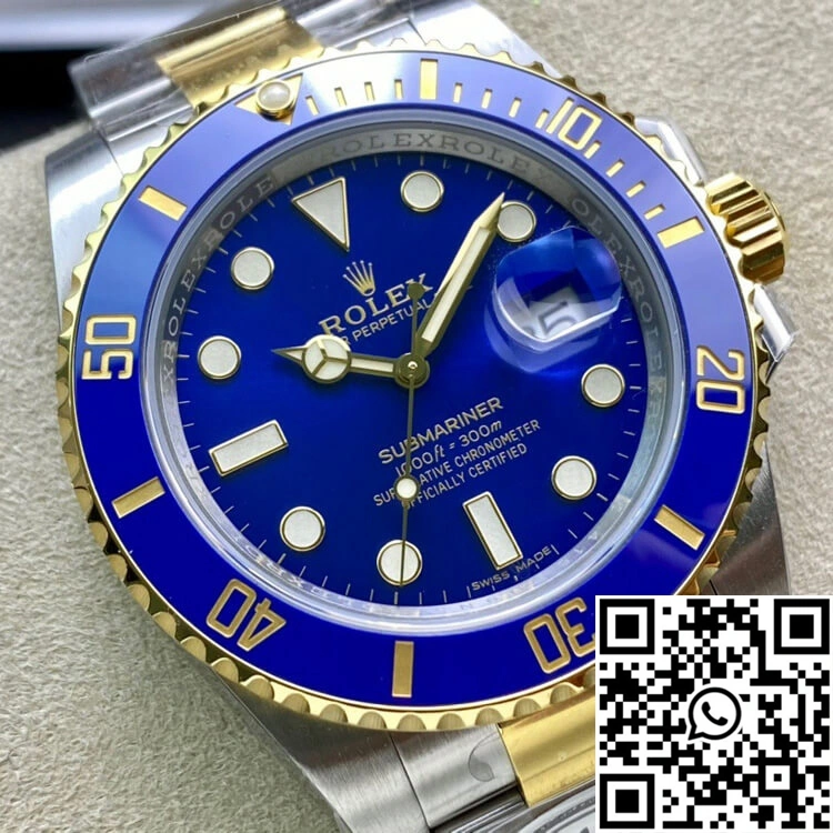 Snug Rolex Submariner 116613LB-97203 Clean Factory V4 Blue Dial 1210