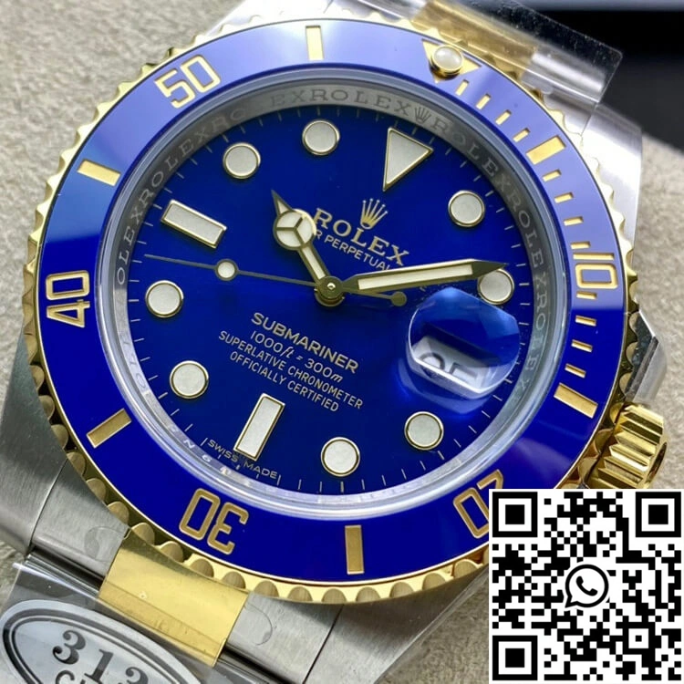 Snug Rolex Submariner 116613LB-97203 Clean Factory V4 Blue Dial 1210