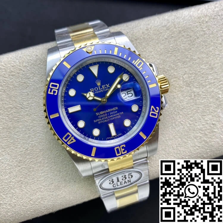 Snug Rolex Submariner 116613LB-97203 Clean Factory V4 Blue Dial 1210