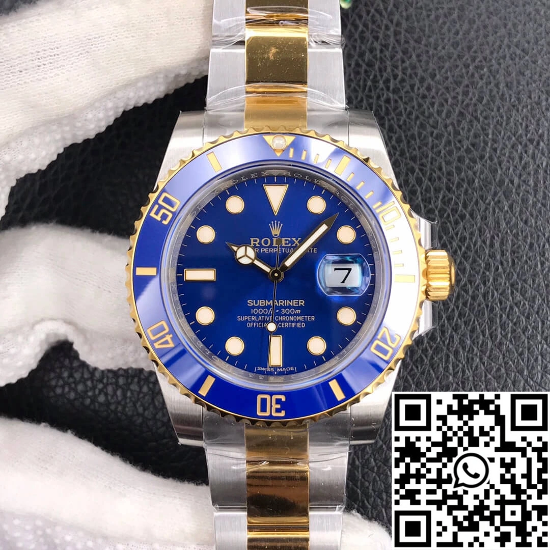 SoftTouch Rolex Submariner 116613LB-97203 VS Factory Blue Ceramic Bezel 1235