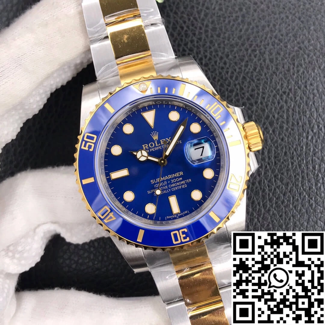 SoftTouch Rolex Submariner 116613LB-97203 VS Factory Blue Ceramic Bezel 1235