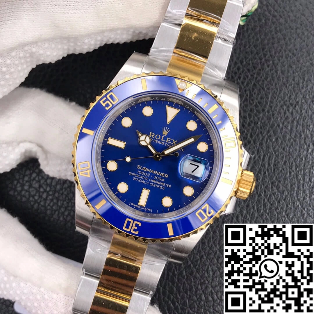 SoftTouch Rolex Submariner 116613LB-97203 VS Factory Blue Ceramic Bezel 1235