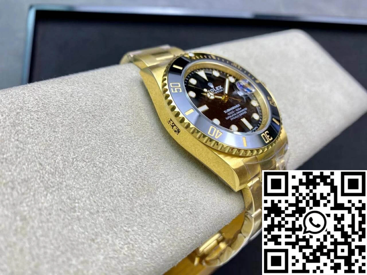 Rolex Submariner 116618LN-97208 VS Factory Yellow Gold Black Dial WaterResistant 1241