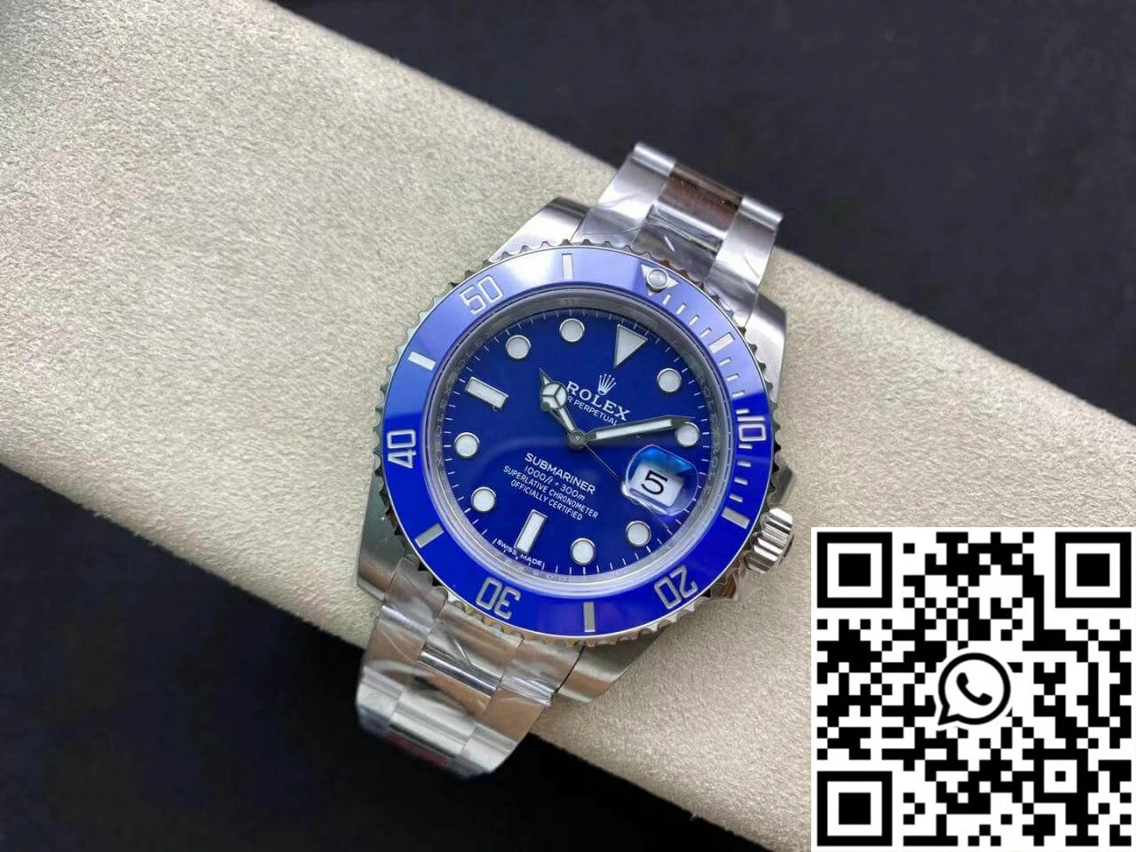 EasyCare Rolex Submariner 116619LB-97209 VS Factory Blue Dial 1237