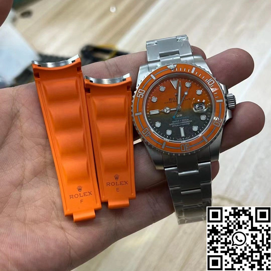 Durable Rolex Submariner DIW Persimmon VS Factory Orange And Black Dial 1247