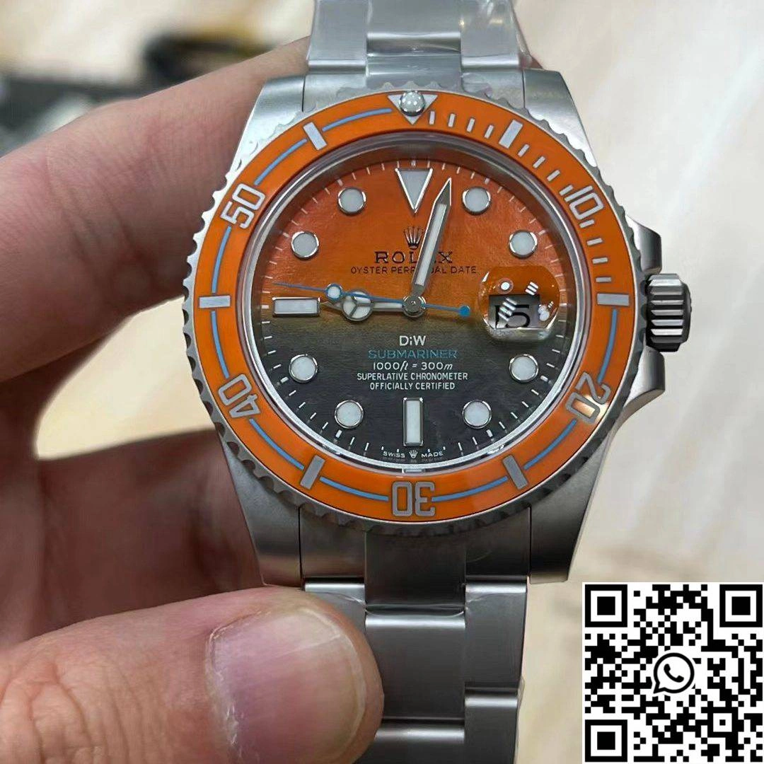 Durable Rolex Submariner DIW Persimmon VS Factory Orange And Black Dial 1247