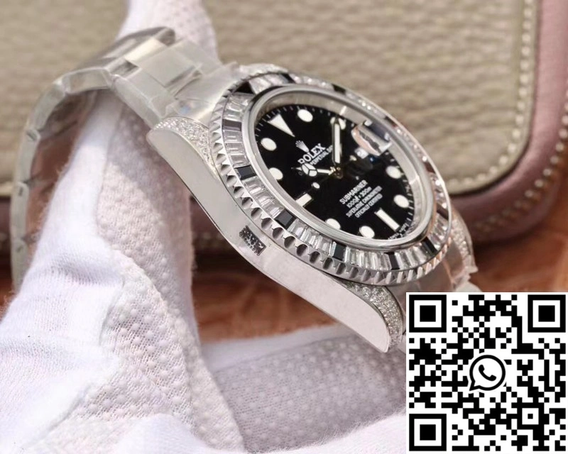 Rolex Submariner Date 116610LN Diamond Customized Edition GS Factory Black Dial Compact 1236