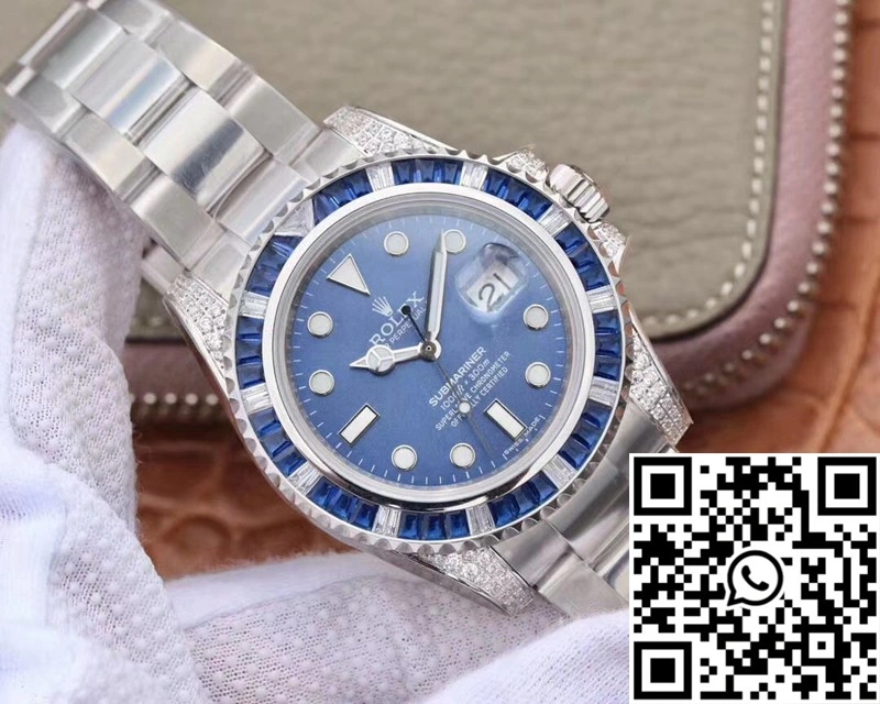 Rolex Submariner Date 116619LB Diamond Customized Edition GS Factory Blue Dial Supportive 1221