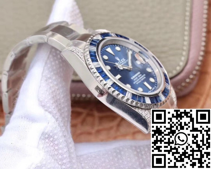 Rolex Submariner Date 116619LB Diamond Customized Edition GS Factory Blue Dial Supportive 1221