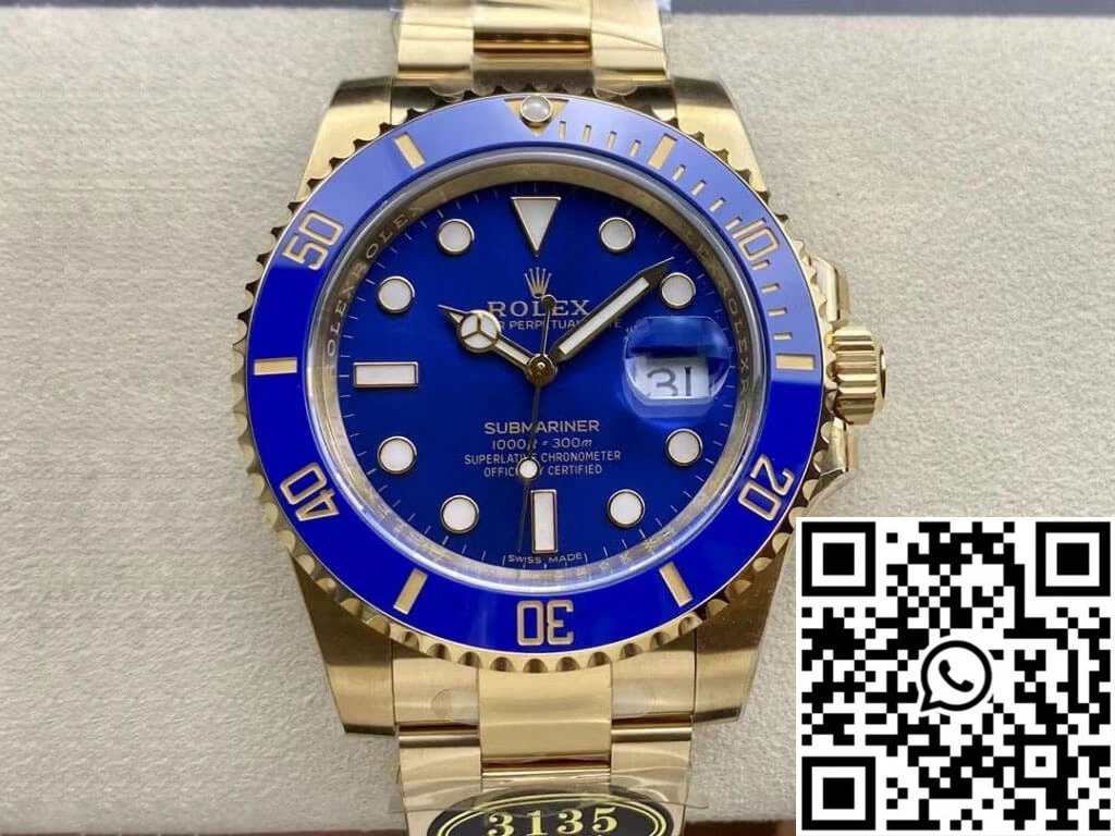 Rolex Submariner M116618LB-0003 Clean Factory Blue Bezel ComfortFit 1213