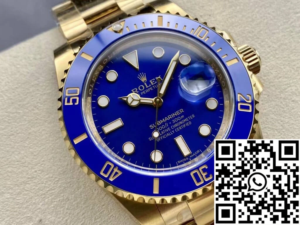 Rolex Submariner M116618LB-0003 Clean Factory Blue Bezel ComfortFit 1213