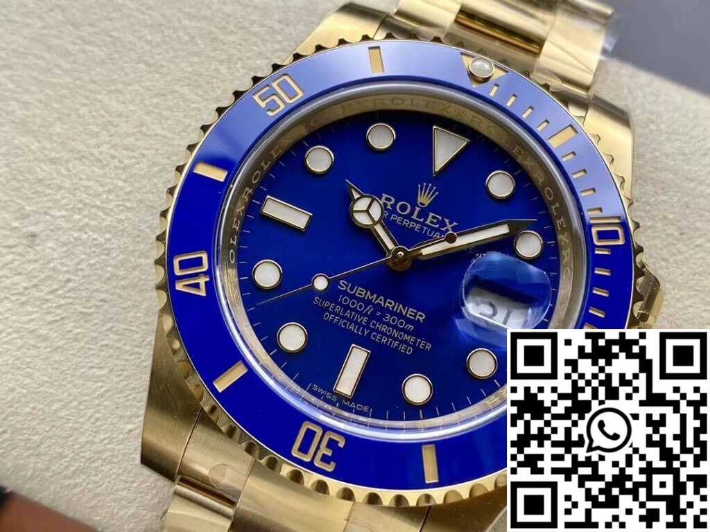 Rolex Submariner M116618LB-0003 Clean Factory Blue Bezel ComfortFit 1213