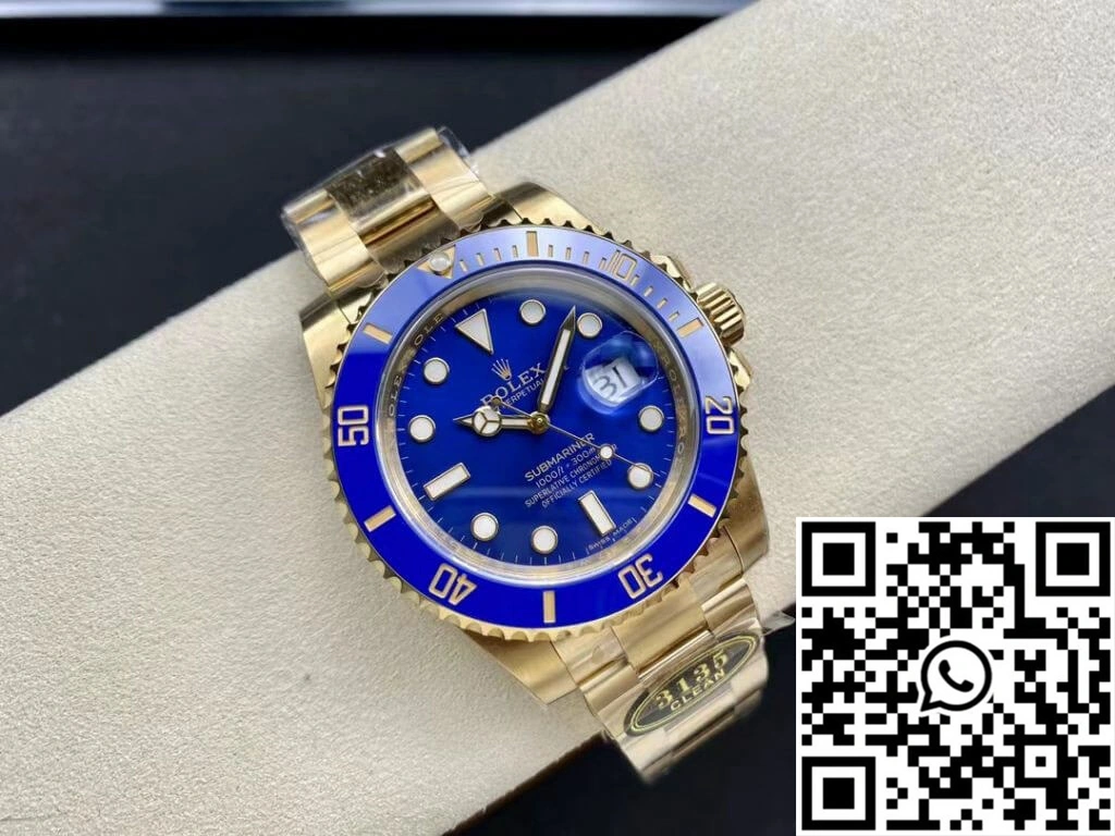 Rolex Submariner M116618LB-0003 Clean Factory Blue Bezel ComfortFit 1213