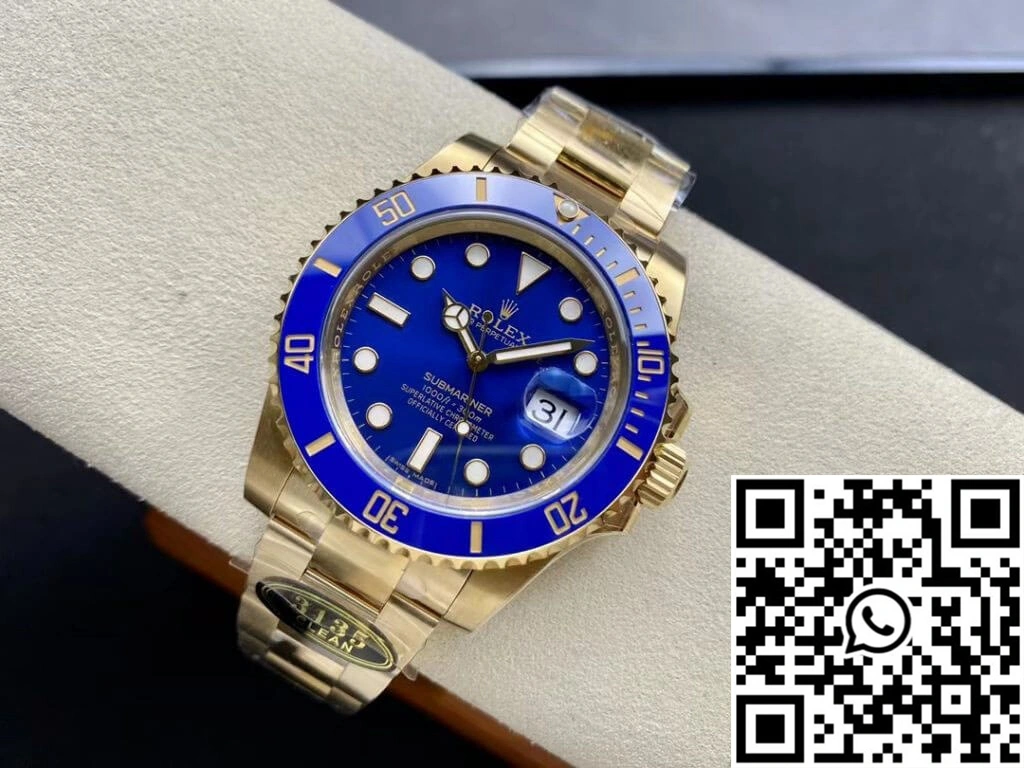 Rolex Submariner M116618LB-0003 Clean Factory Blue Bezel ComfortFit 1213
