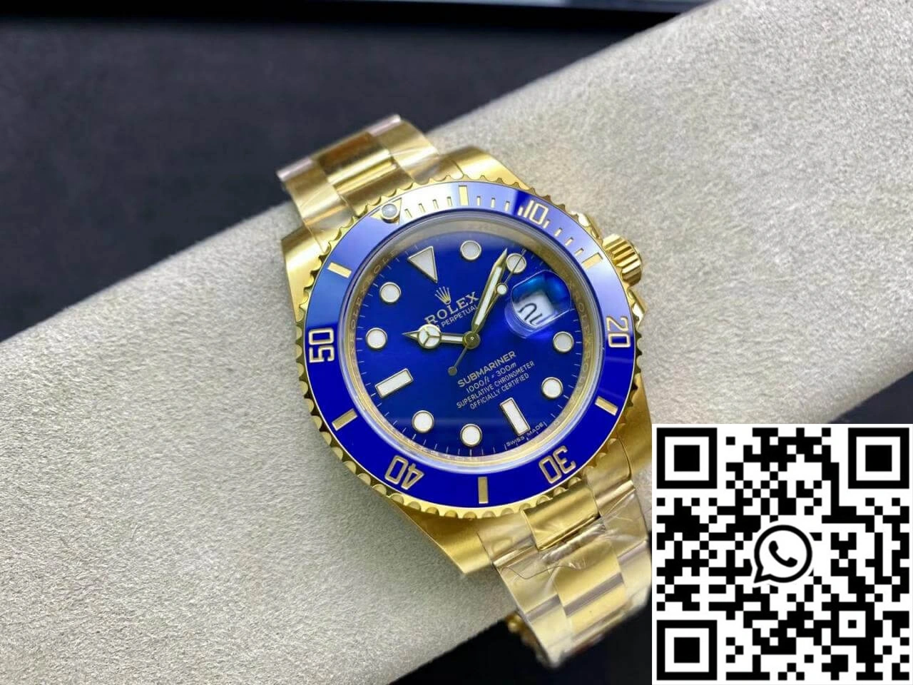 Rolex Submariner M116618LB-0003 VS Factory Yellow Gold SoftTouch 1228