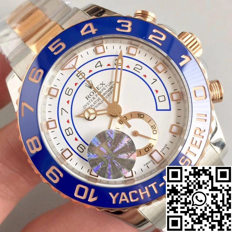 Rolex Yacht Master II 116681 JF Factory Rose Gold White Dial Trendsetting 1268