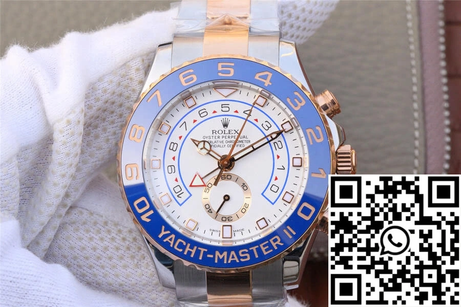 Supportive Rolex Yacht-Master M116681-0002 JF Factory White Dial 1251