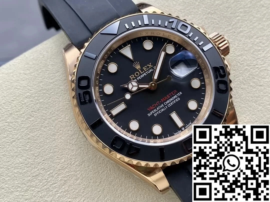Rolex Yacht Master M126655-0002 Clean Factory Rose Gold Black Dial Breathable 1280