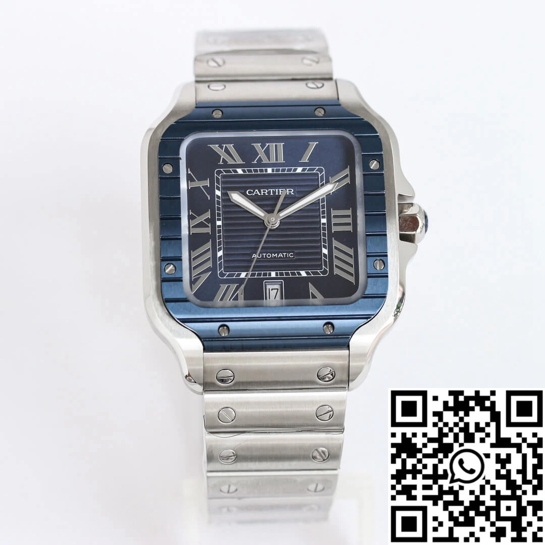 EasyMatch Santos De Cartier GF Factory Stainless Steel Blue Dial 1483